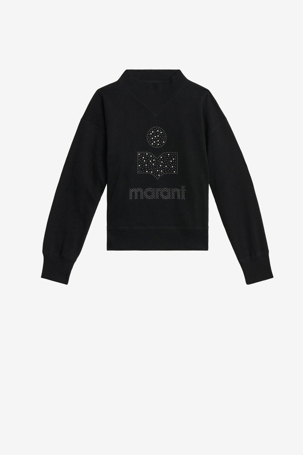 Sweatshirt moby aus flauschiger baumwolle - Schwarz - Woman - 1