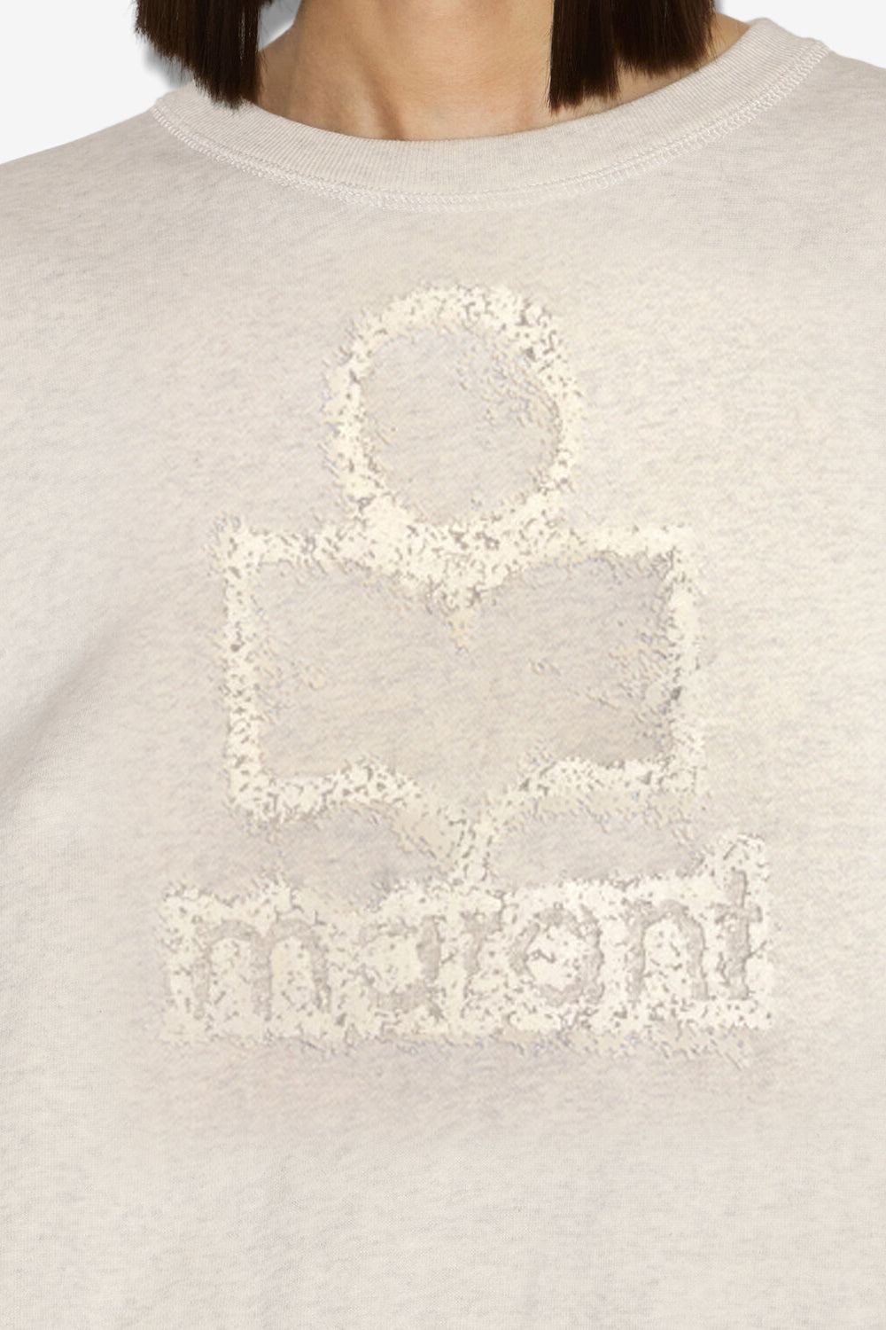 Sweatshirt mobyli aus flauschiger baumwolle - Naturfarben - Woman - 3