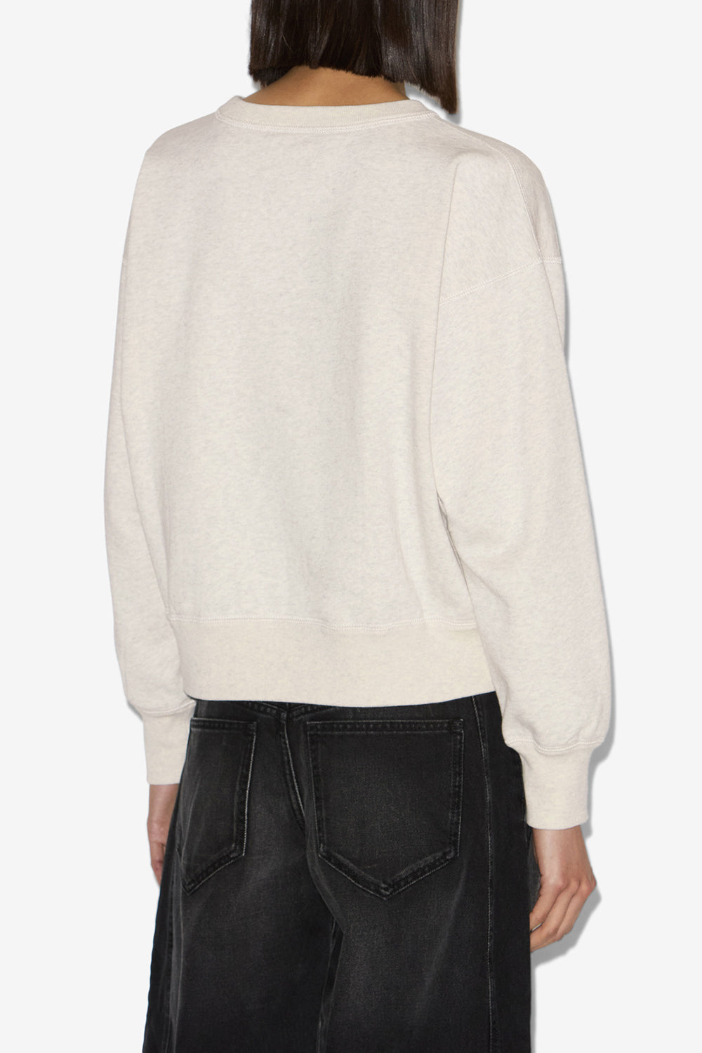Sweatshirt mobyli aus flauschiger baumwolle - Naturfarben - Woman - 5