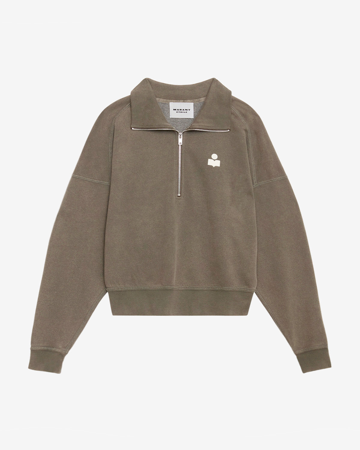 Ross sweatshirt Woman Dark bronze-ecru 4