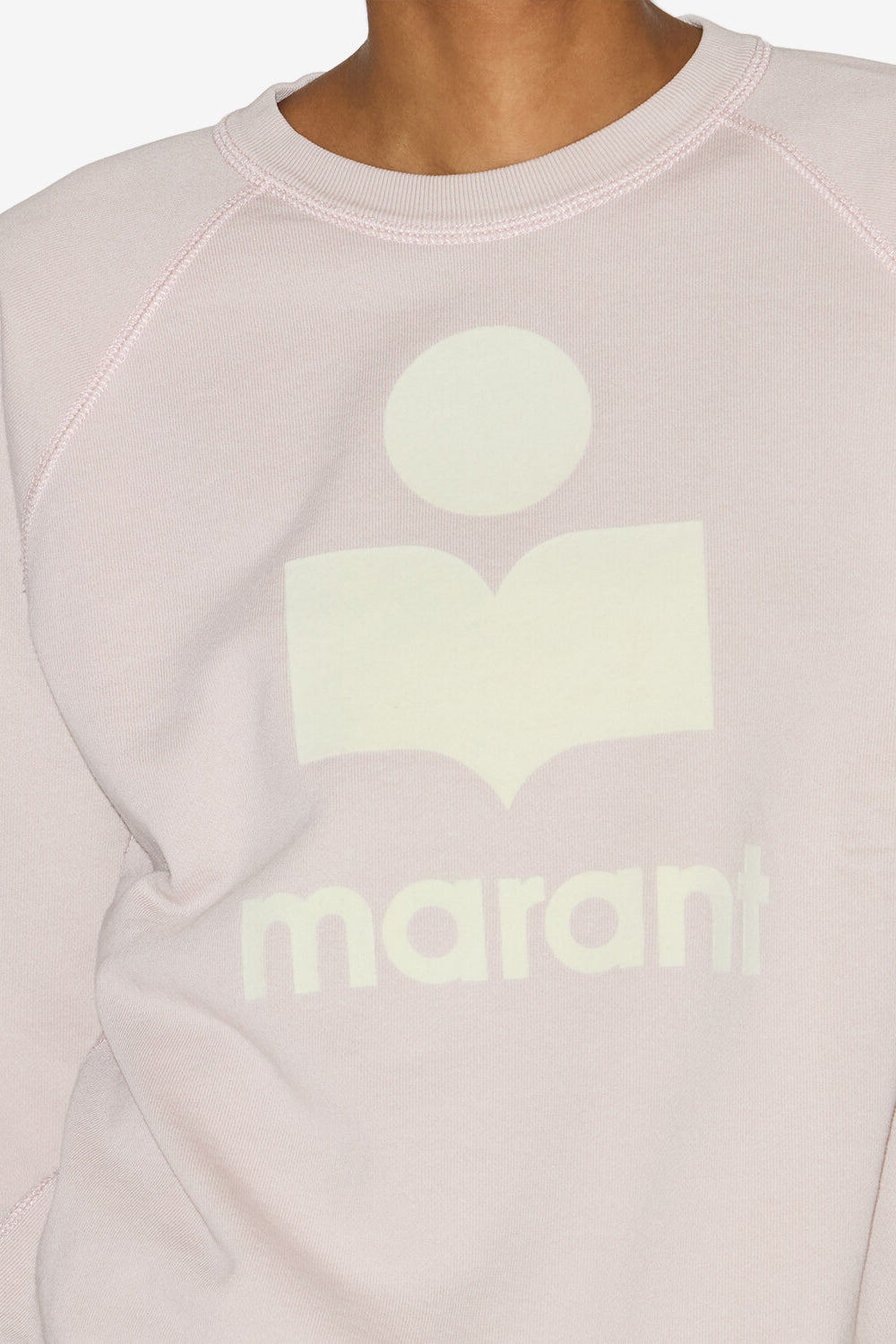 Sweatshirt millyny aus baumwolle mit logo - Light pink-ecru - Woman - 3