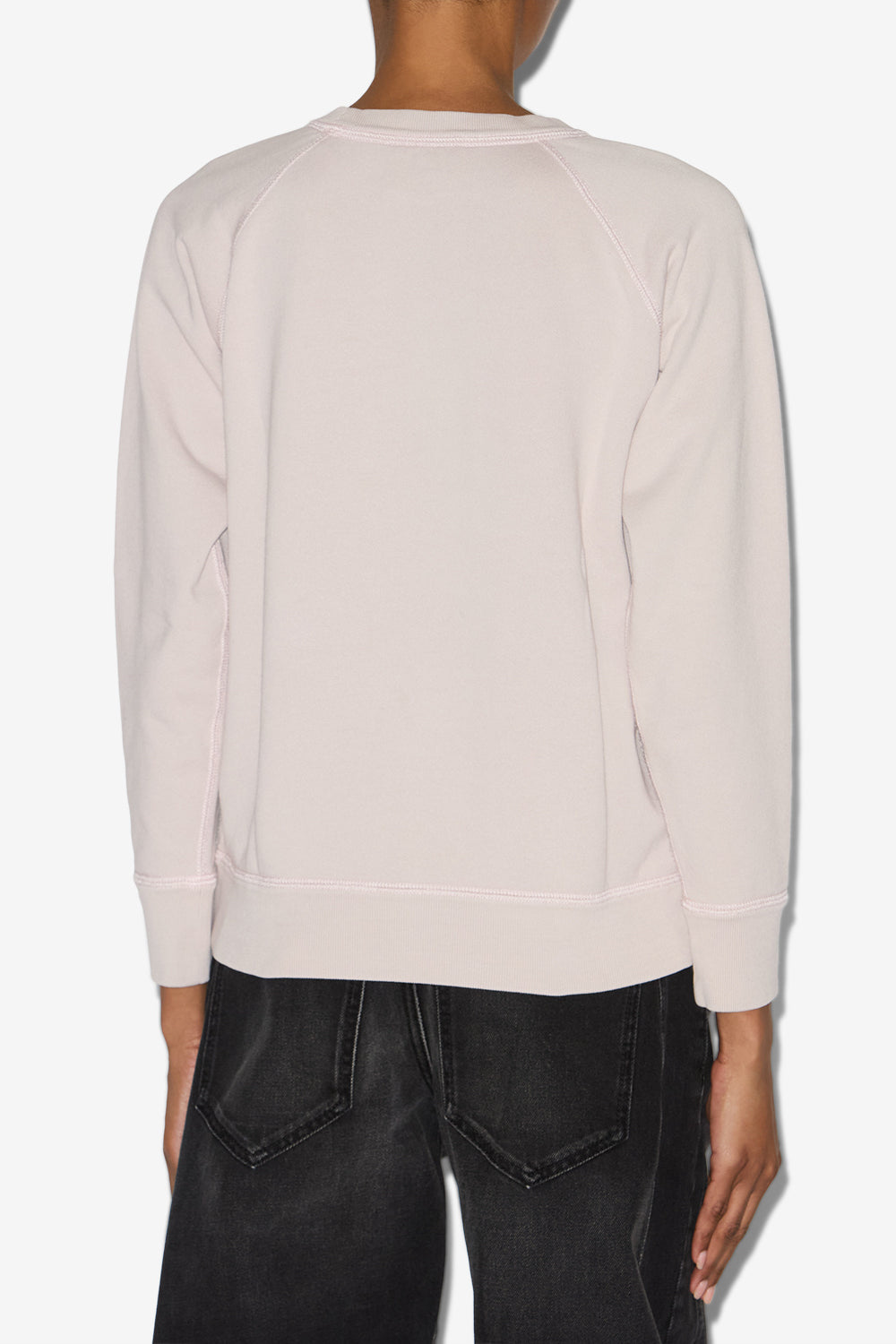 Sweatshirt millyny aus baumwolle mit logo - Light pink-ecru - Woman - 5