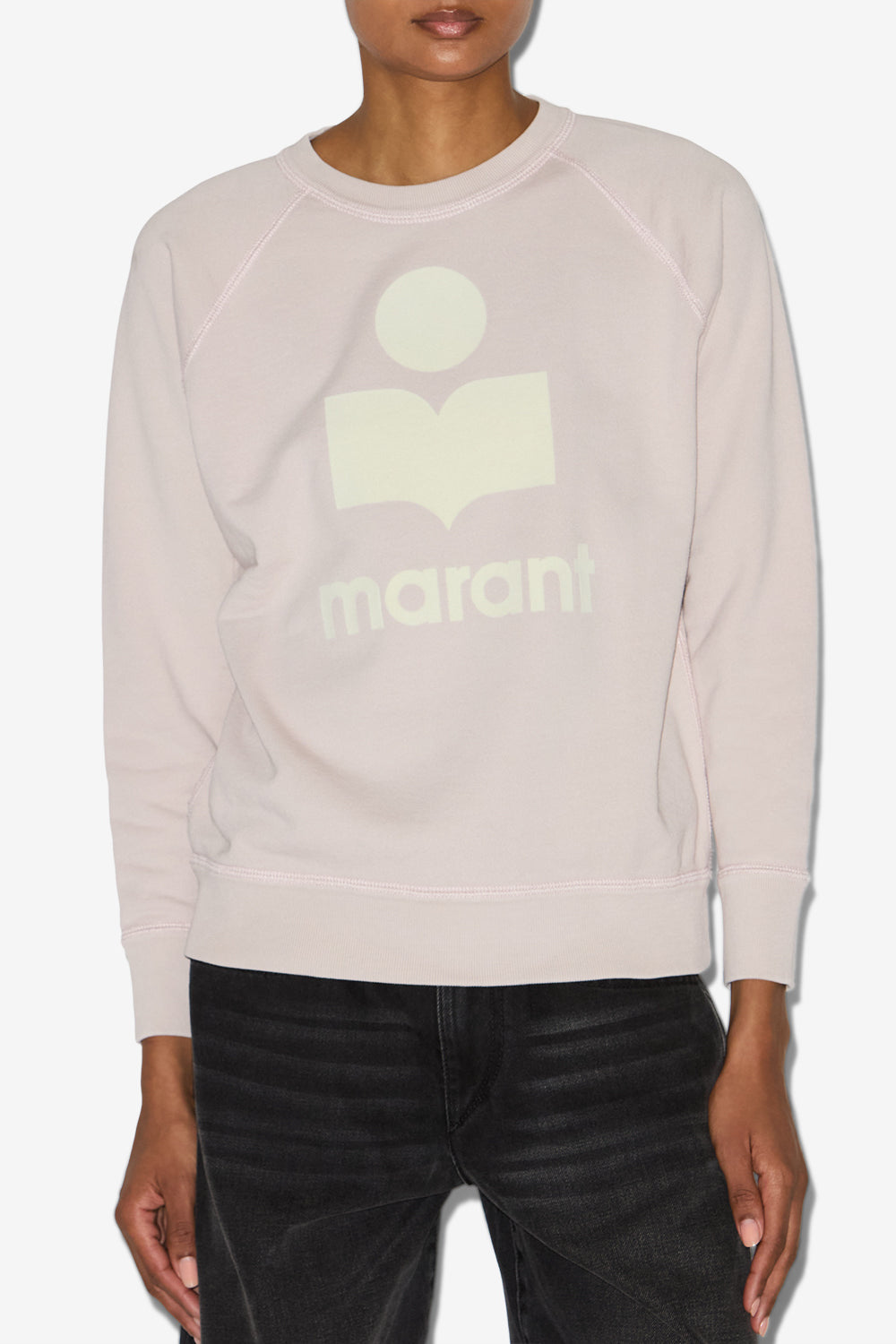 Sweatshirt millyny aus baumwolle mit logo - Light pink-ecru - Woman - 4