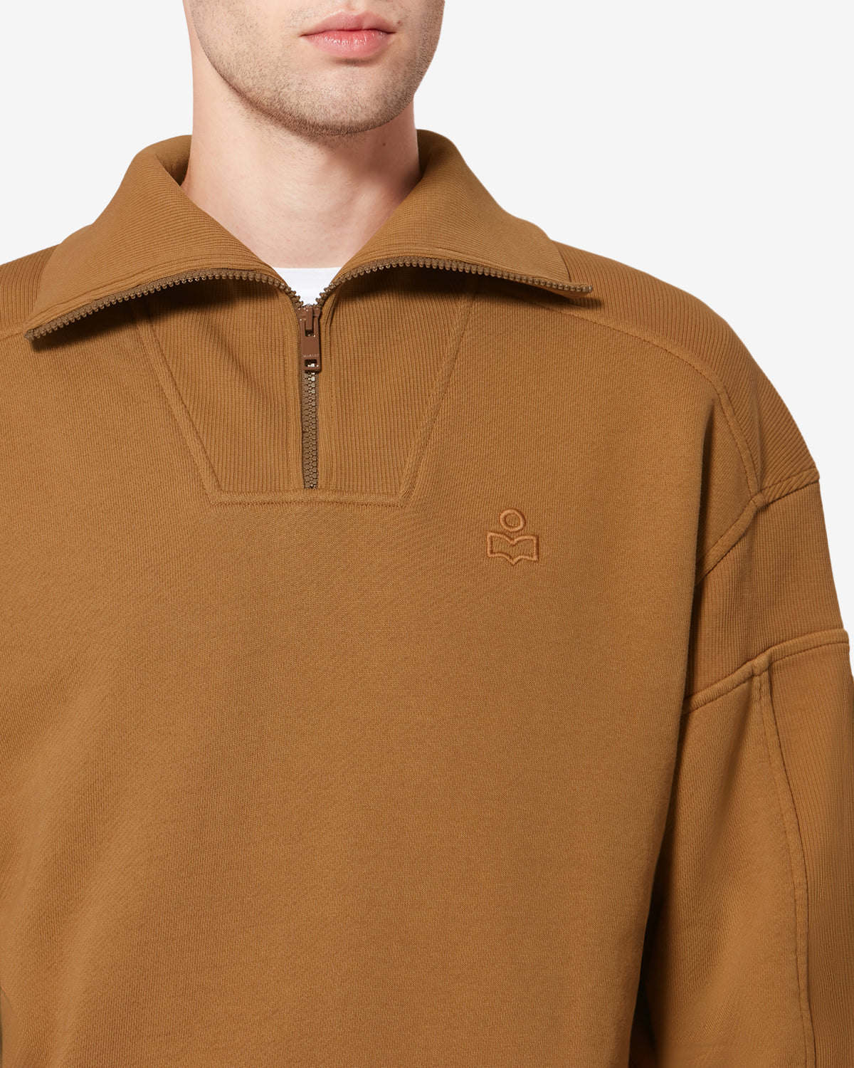 Malone cotton sweatshirt - Camel - Man - 2