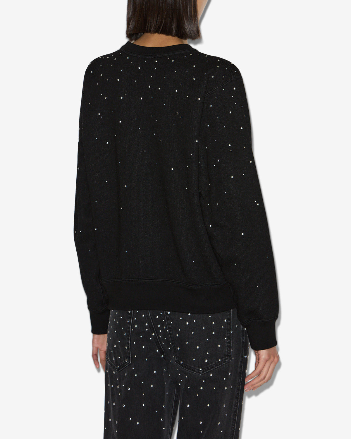 Riseda studded sweatshirt - Black - Woman - 4