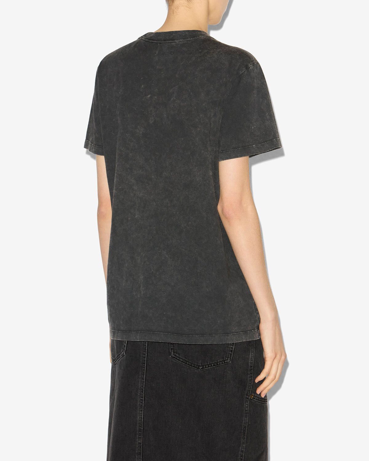 T-shirt zoeline Woman Noir délavé 4