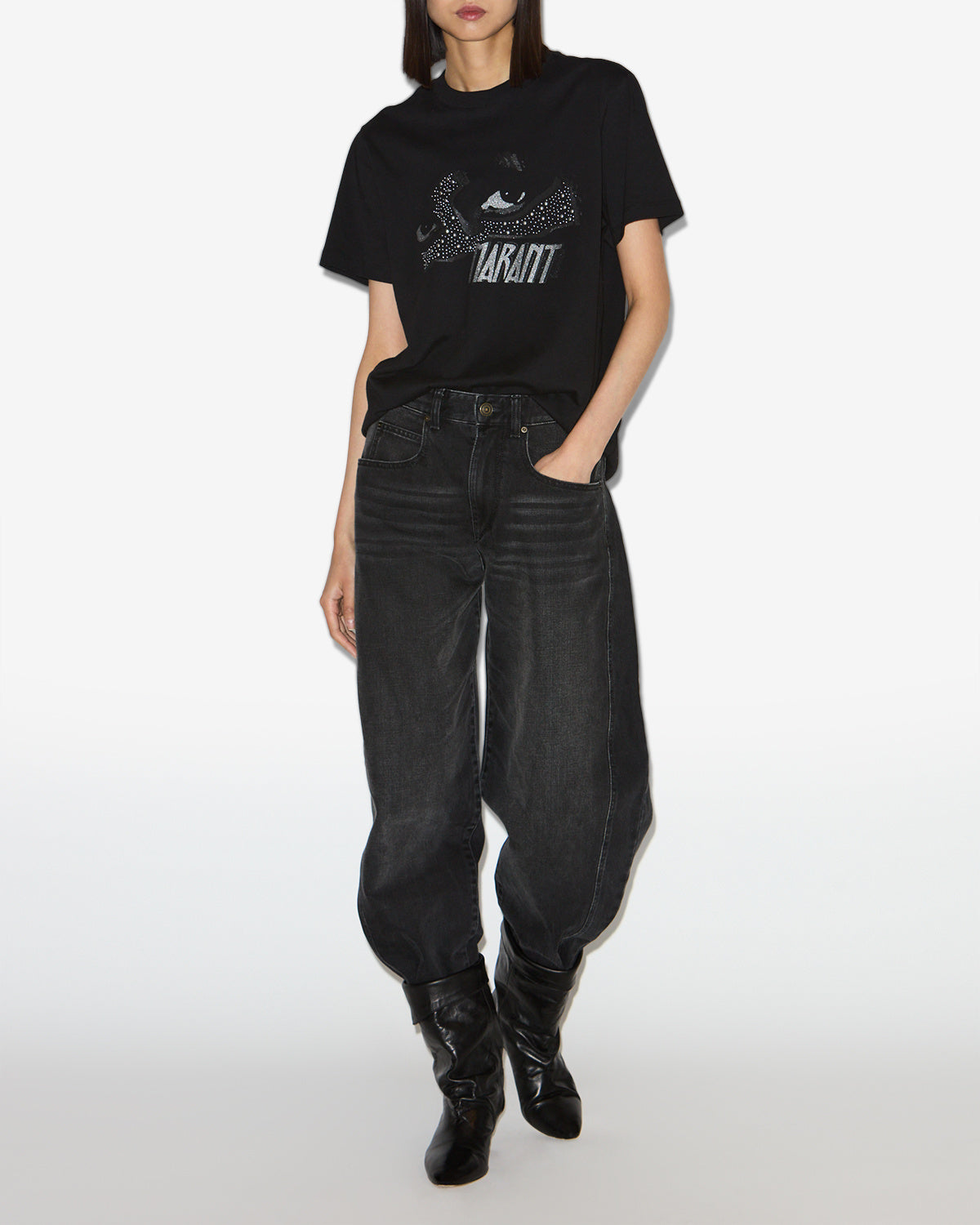 Tee shirt zoeline Woman Noir 4