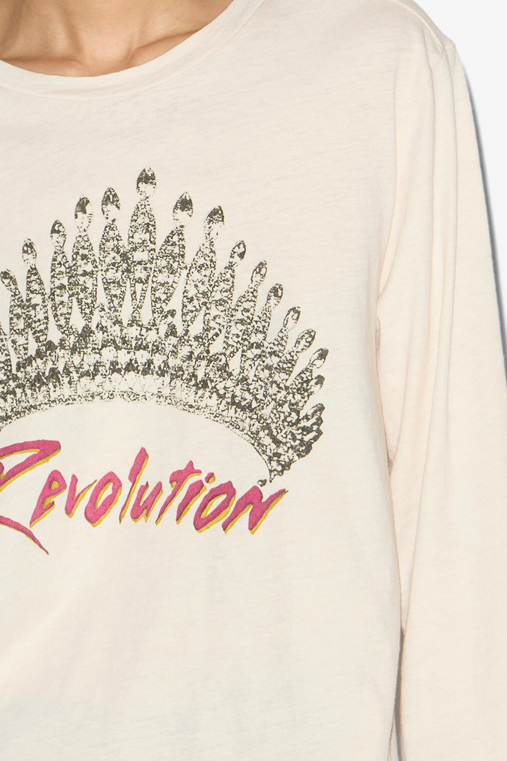 Martine プリント入り 長袖tシャツ - 生成り - Woman - 3