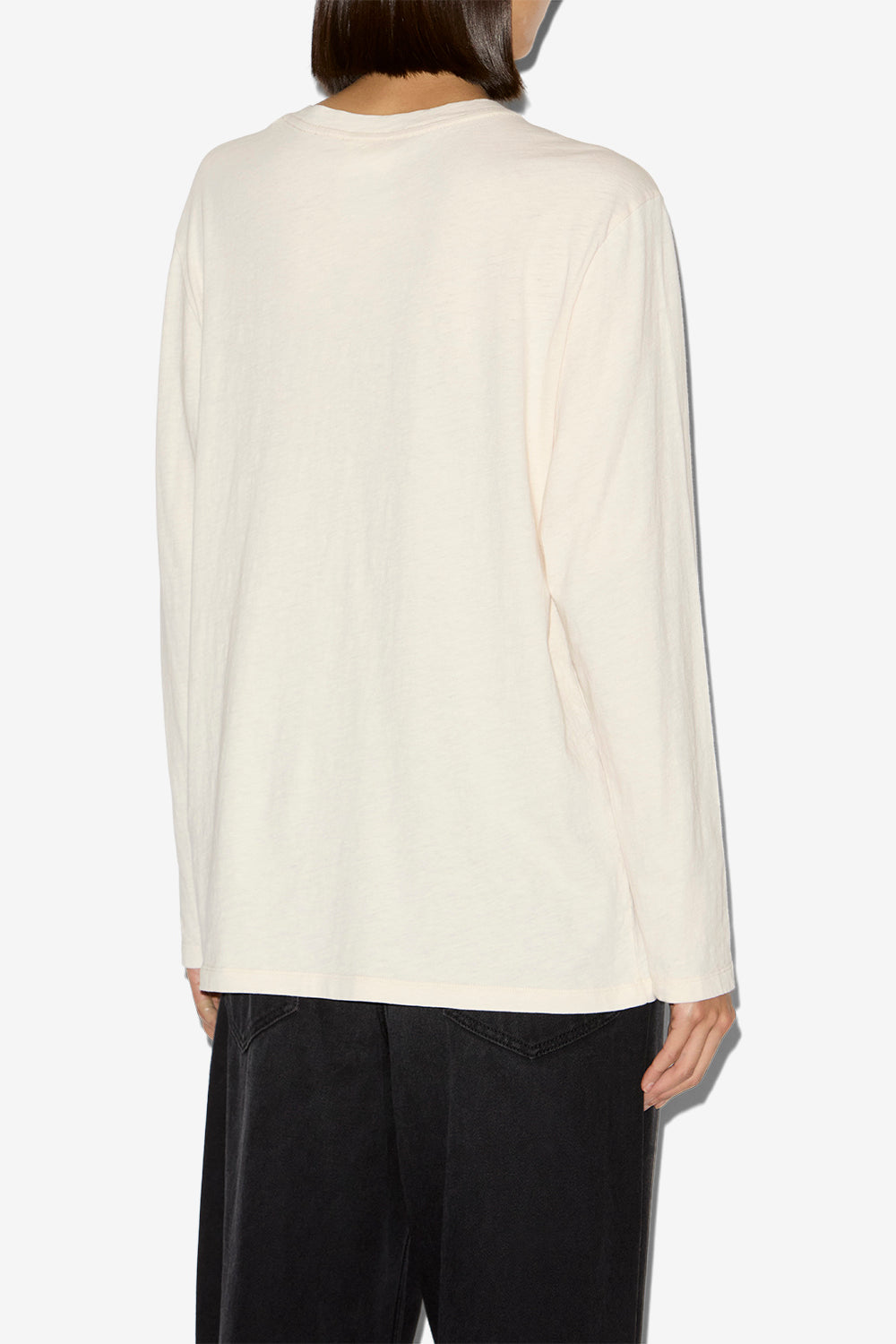 Martine プリント入り 長袖tシャツ - 生成り - Woman - 5