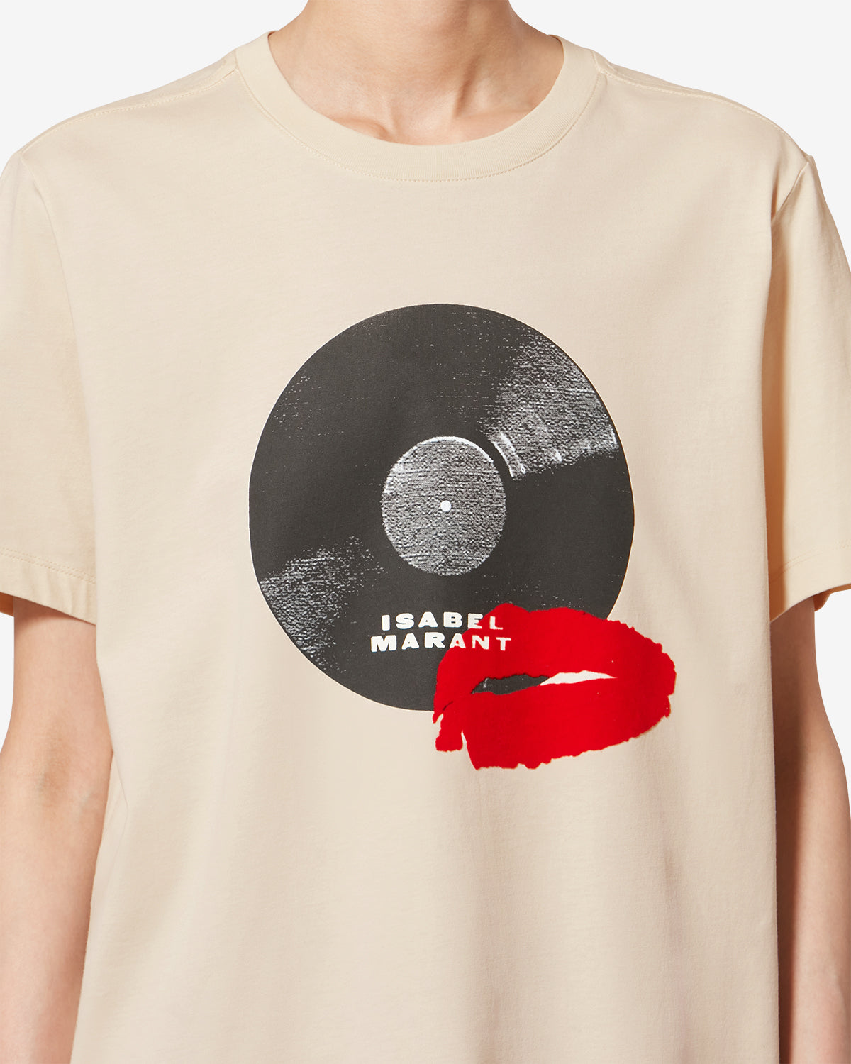 T-SHIRT ZIANE Woman ecru | ISABEL MARANT Official online store
