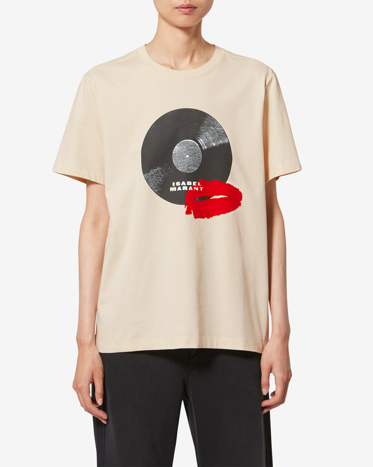 T-SHIRT ZIANE Woman ecru | ISABEL MARANT Official online store