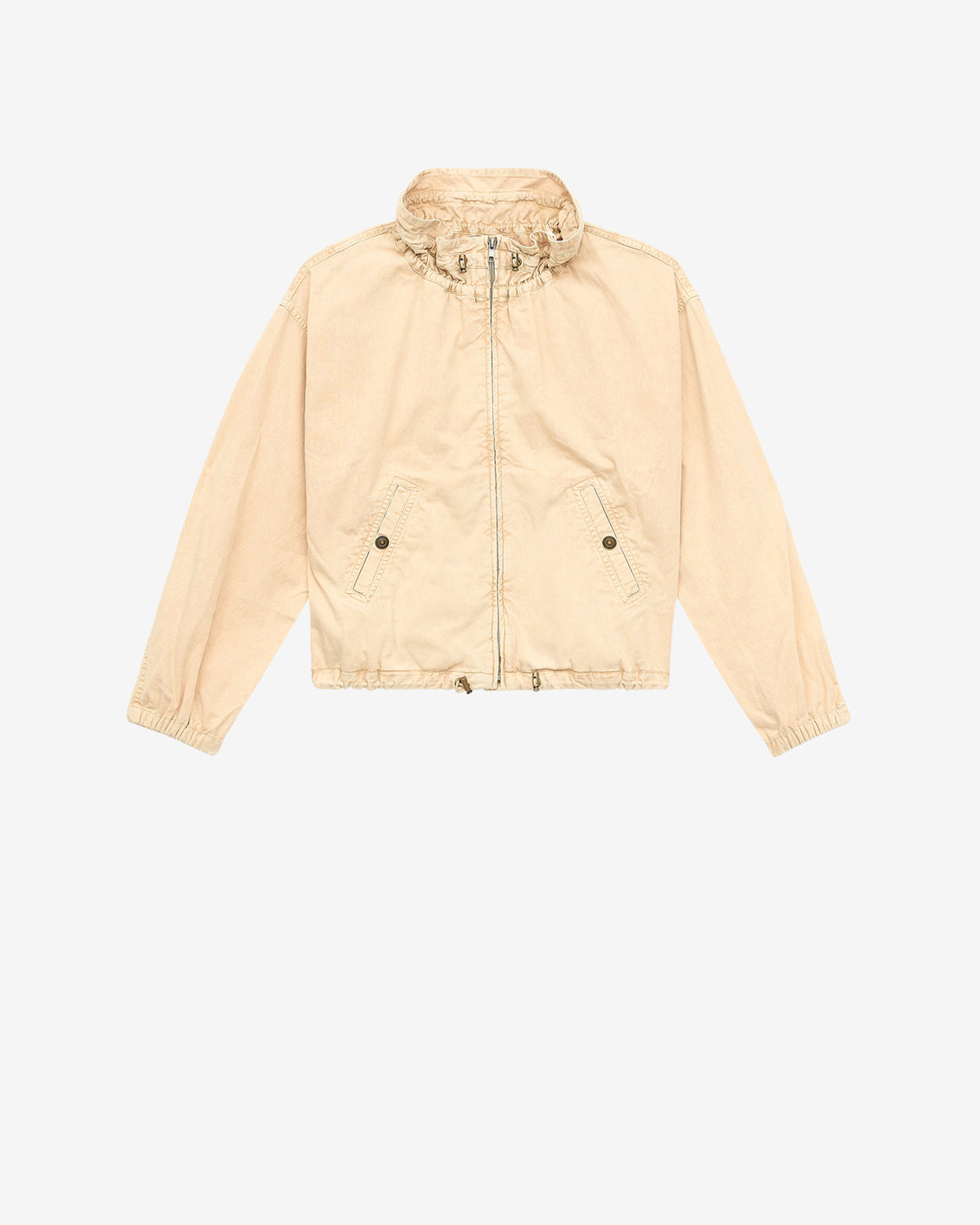 Chaqueta corta plume de cambray - Beige - Woman - 5