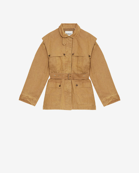 MALIKA JACKET Woman bronze | ISABEL MARANT Official online store MALIKA JACKET Woman bronze | ISABEL MARANT Official online store