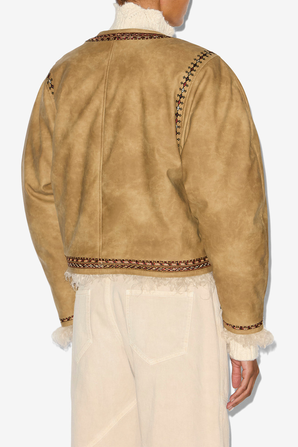 Wendejacke in lammfelloptik - Taupe - Woman - 5