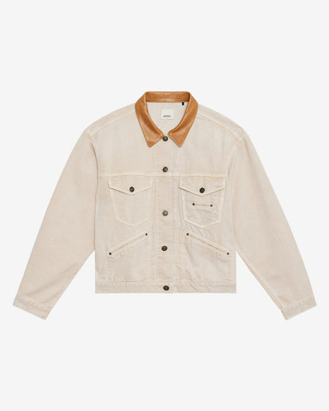 アウターその他 ISABEL MARANT Woman Blazer Beige VE0145FAA3D38I 10ST PETUNIA JACKET Woman ecru | ISABEL MARANT Official online store