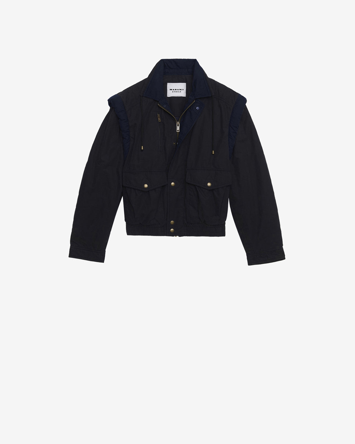 Desha two-toned cotton jacket - Black - Woman - 5
