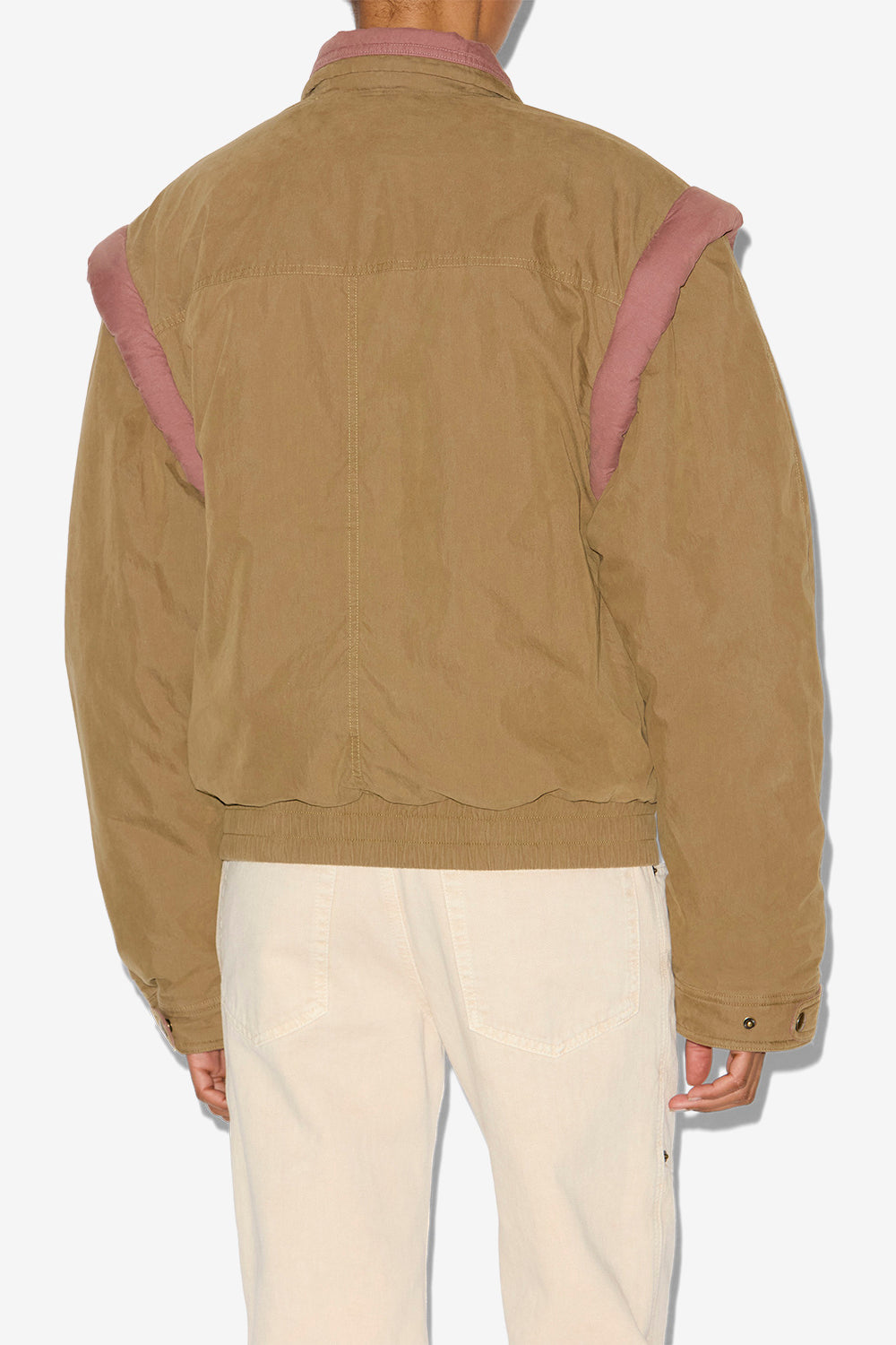 Zweifarbiger blouson deshau aus baumwolle - Khaki - Woman - 5