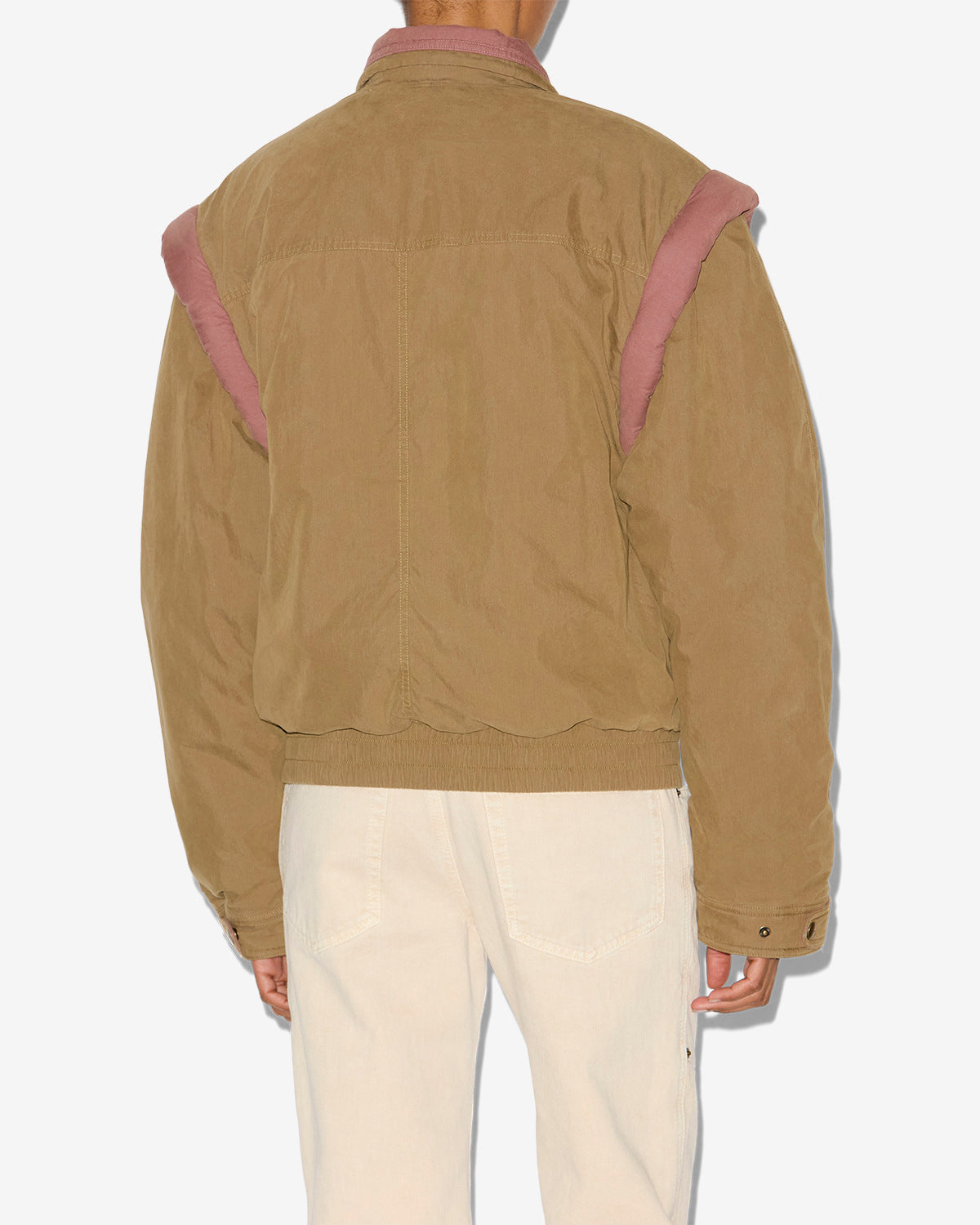 Desha two-toned cotton jacket - Khaki - Woman - 4