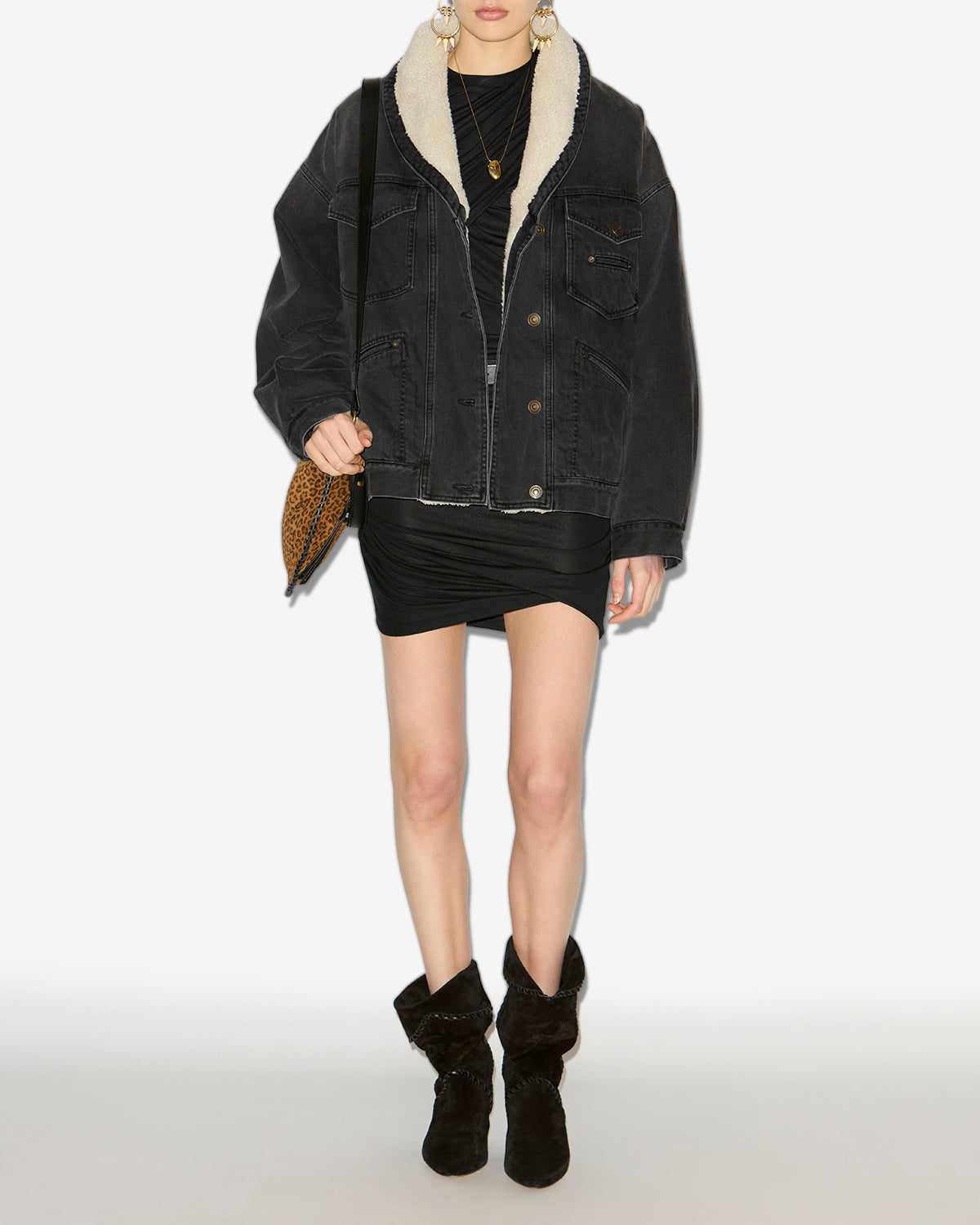 Chaqueta pimia Woman Negro lavado 4