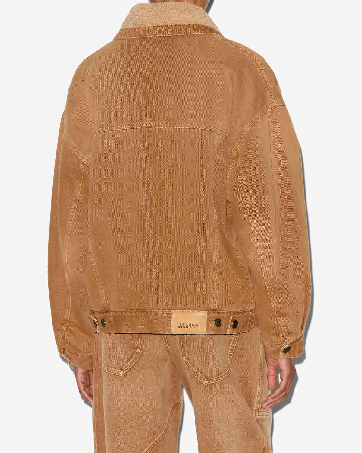 Pimia デニム＆フェイクファー製 ジャケット - Ochre - Woman - 4