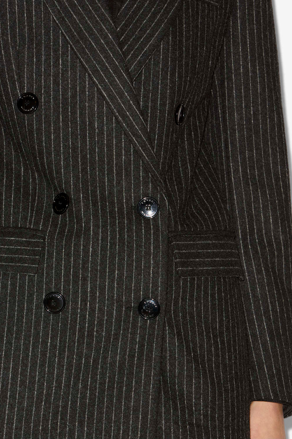 Chaqueta de traje jevima de lana virgen - Anthracite - Woman - 3