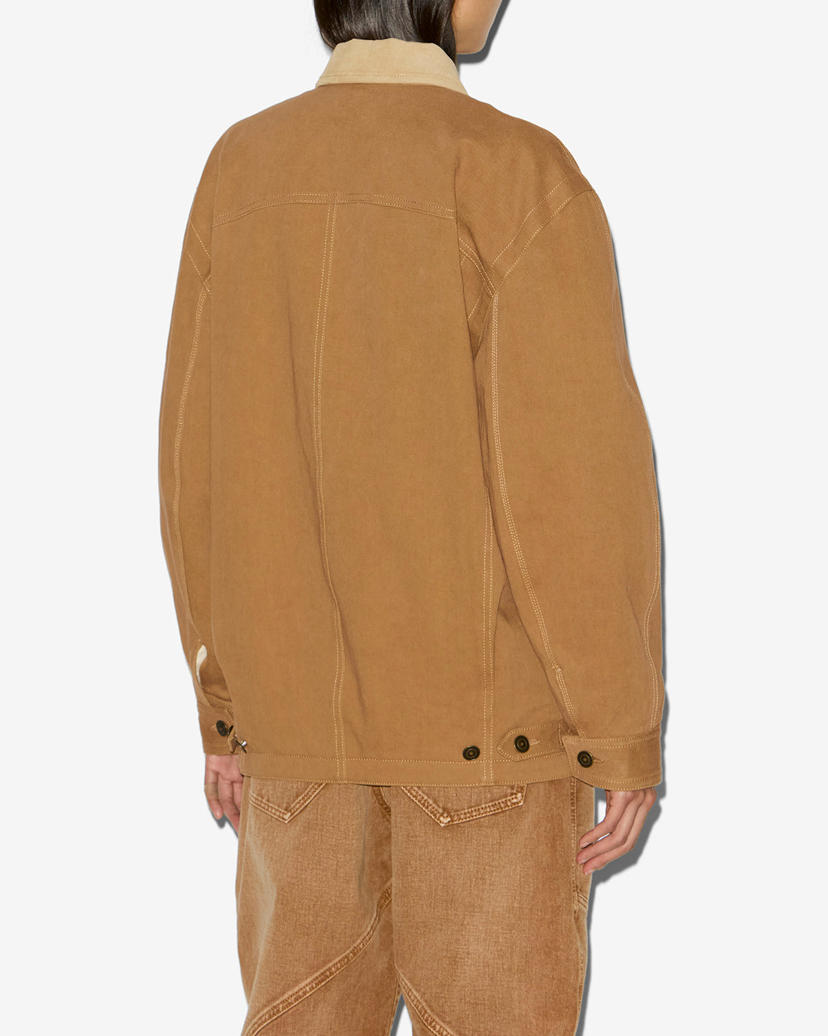 Ninon 면 워크웨어 재킷 - Cognac - Woman - 4