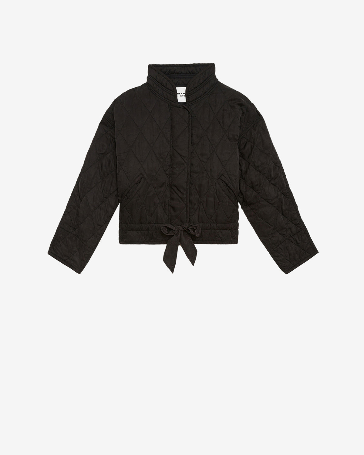 Zakiane quilted satin jacket - Black - Woman - 1