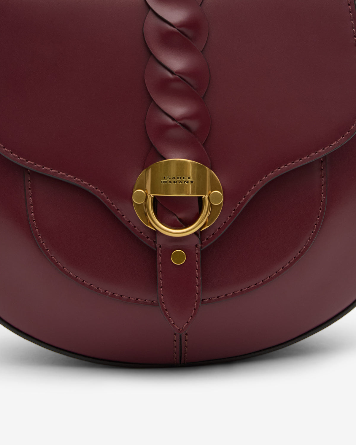 Altay small leather shoulder bag - Burgundy - Woman - 3