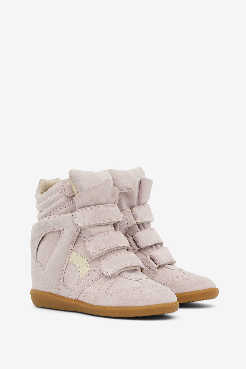 Baskets compensées bekett en cuir - Rose pâle - Woman - 3