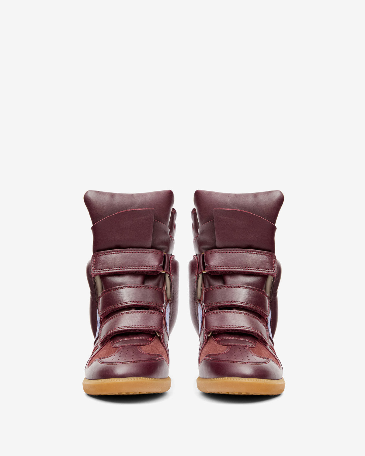 Bekett leather wedge sneakers - Plum-lavender - Woman - 4