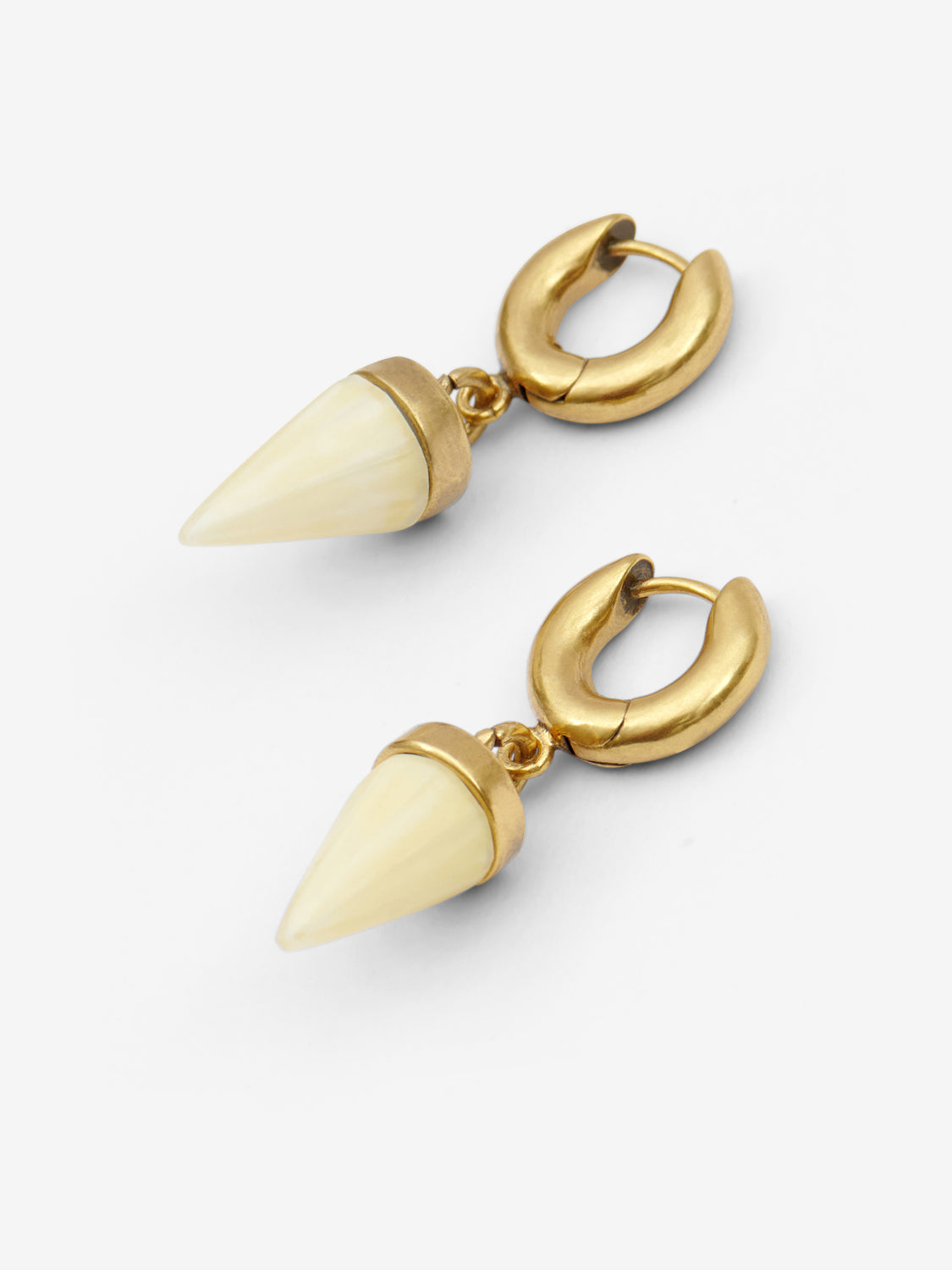 Pendientes be with you Woman Ecru-light brass 1