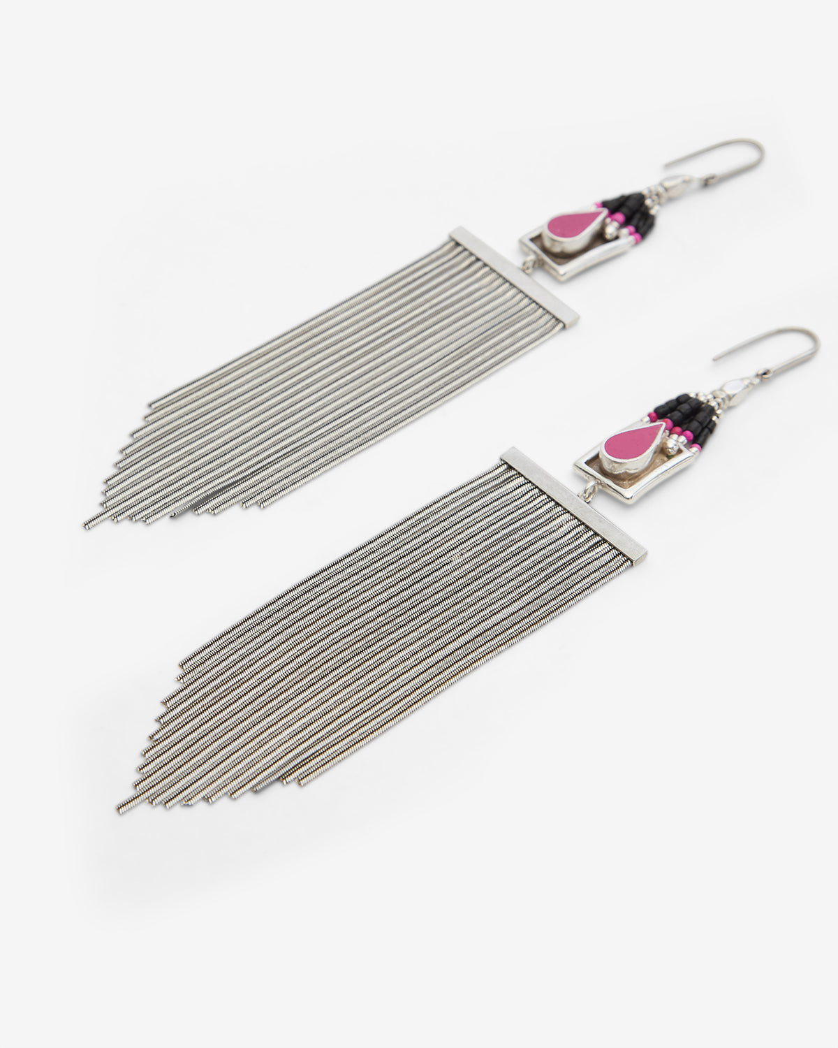 Jaya earrings Woman Black and silver 2