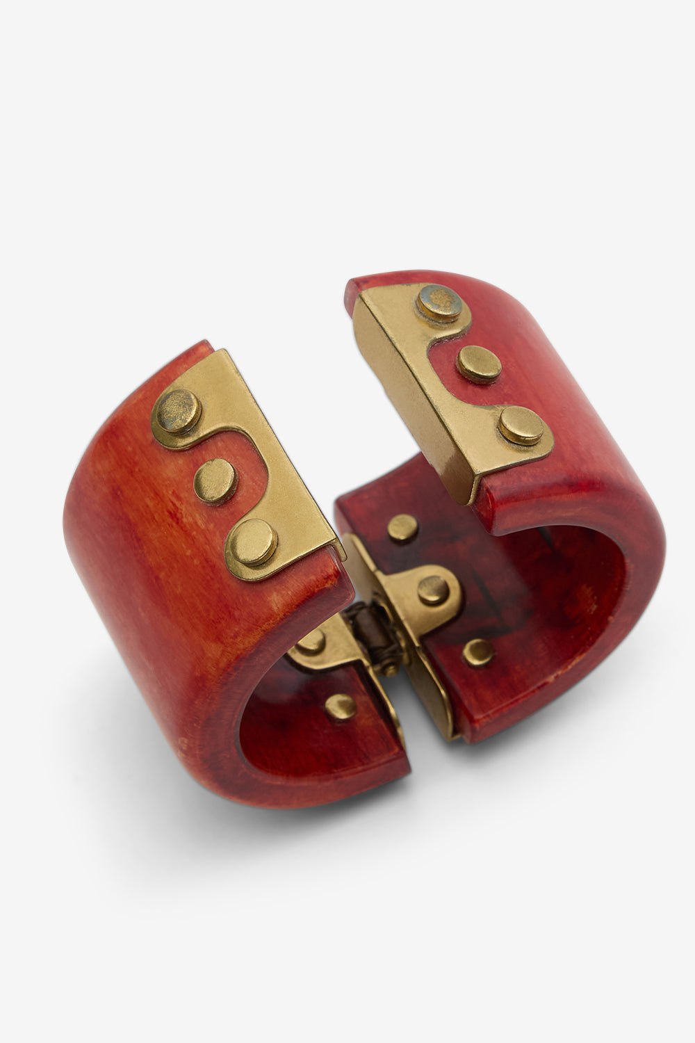 Bracciale a polsino hoda in resina e ottone - Henna-light brass - Woman - 3