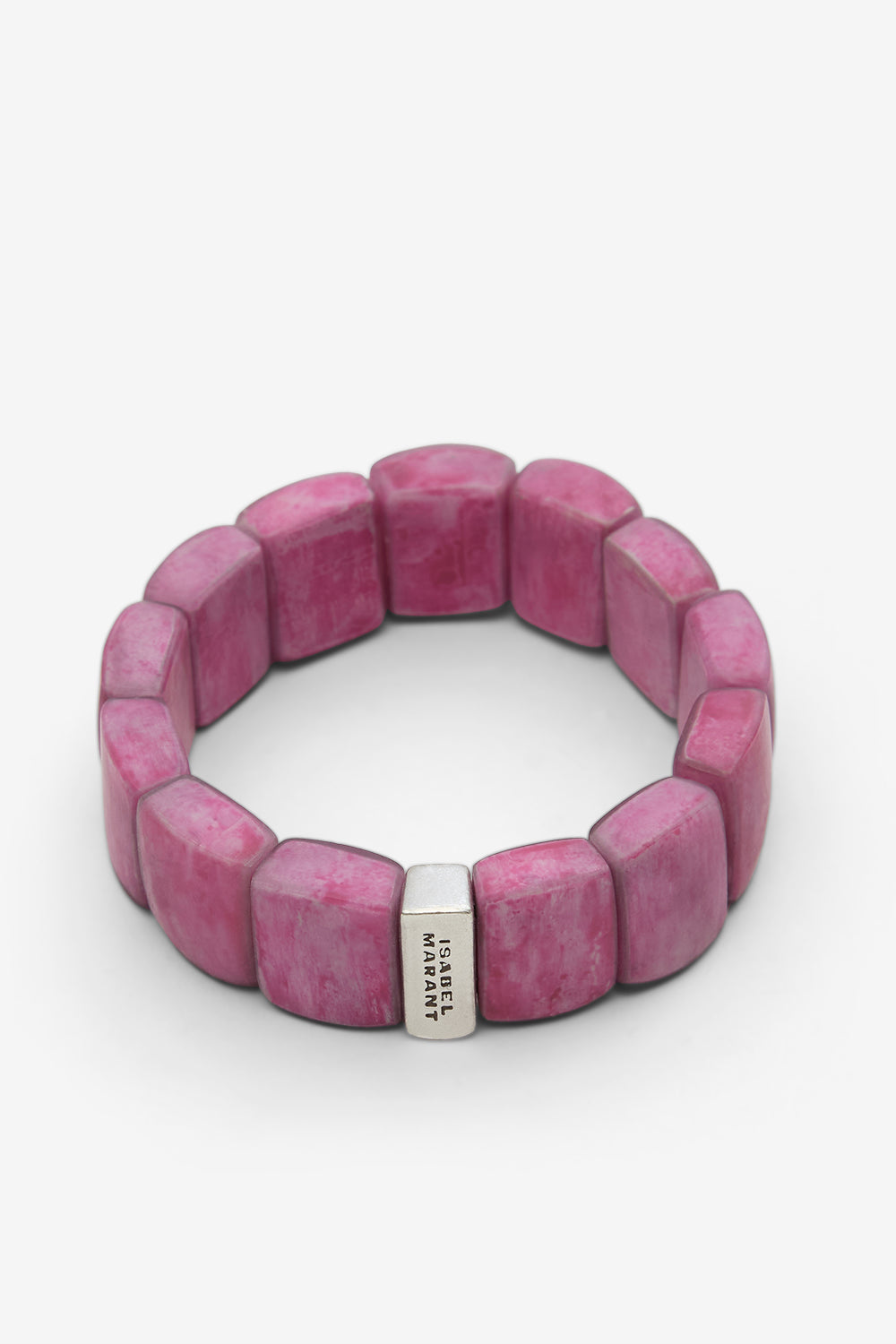 Bracelet tya en perles - Rose fuschia et argenté - Woman - 1
