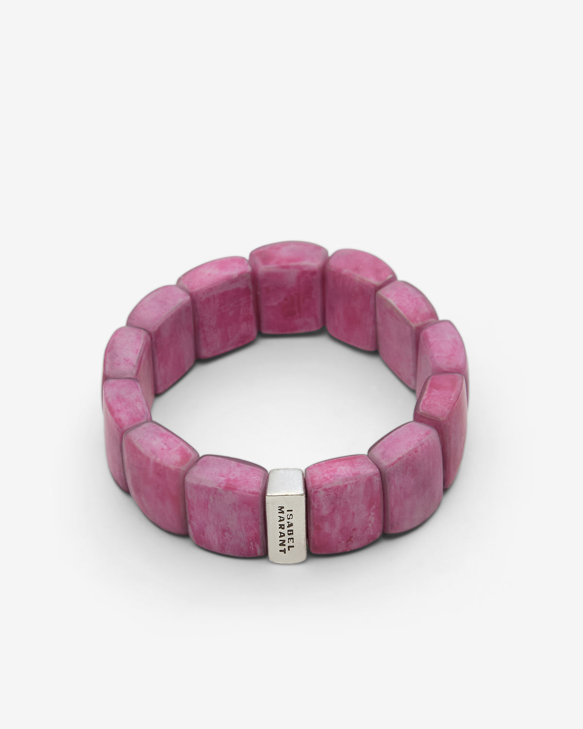 Bracelet tya en perles - Rose fuschia et argenté - Woman - 1