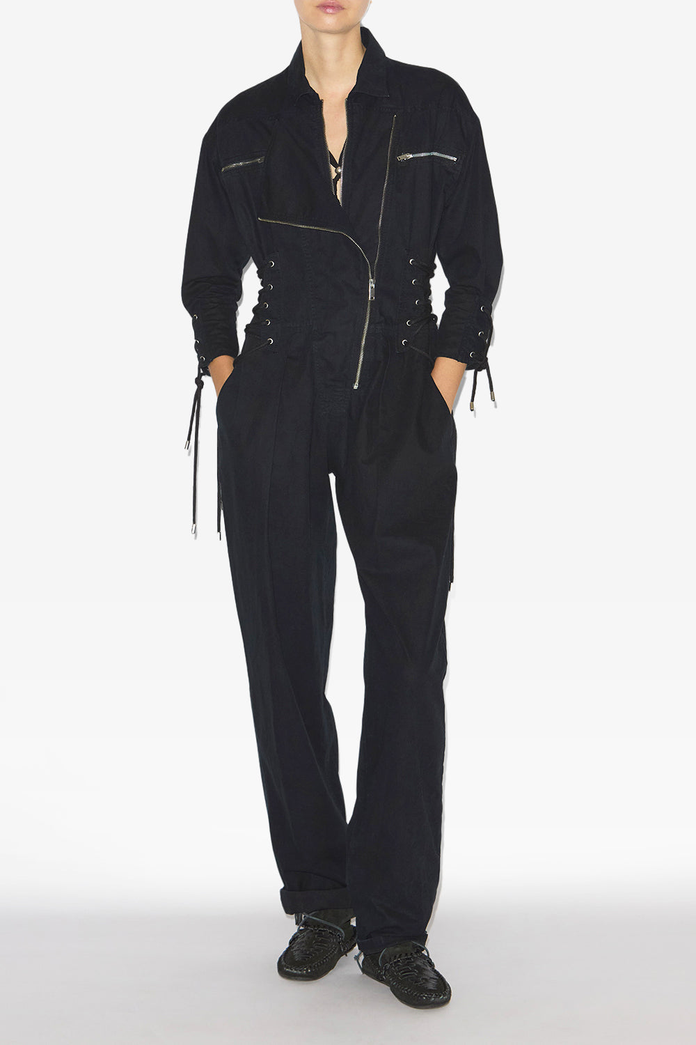 Combinaison longue irianna à laçages - Noir - Woman - 2