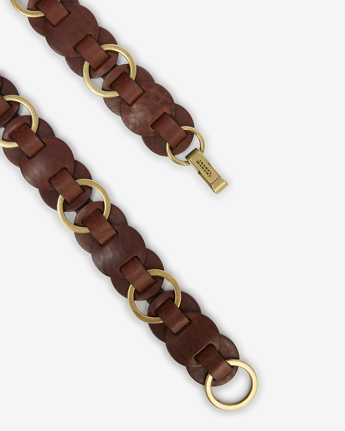 Ceinture en cuir avec anneaux lota - Orange - Woman - 3