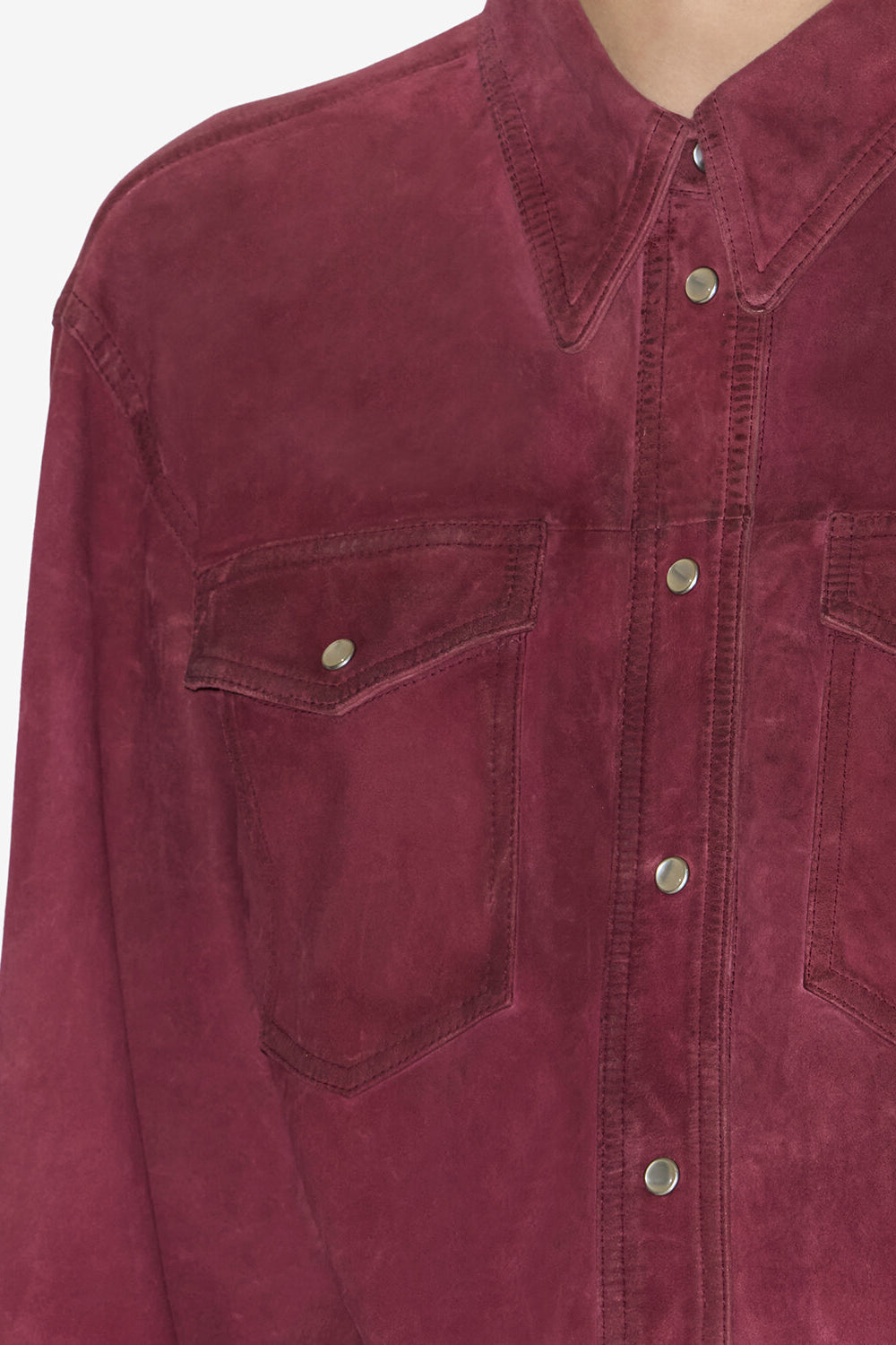 Camisa danisia de ante - Frambuesa - Woman - 3