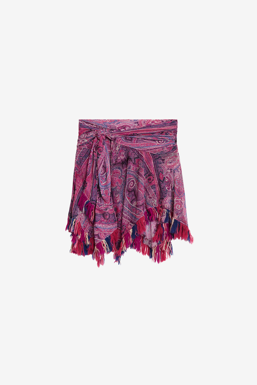 Jupe drapée dova en tulle élastique imprimé - Rose - Woman - 1