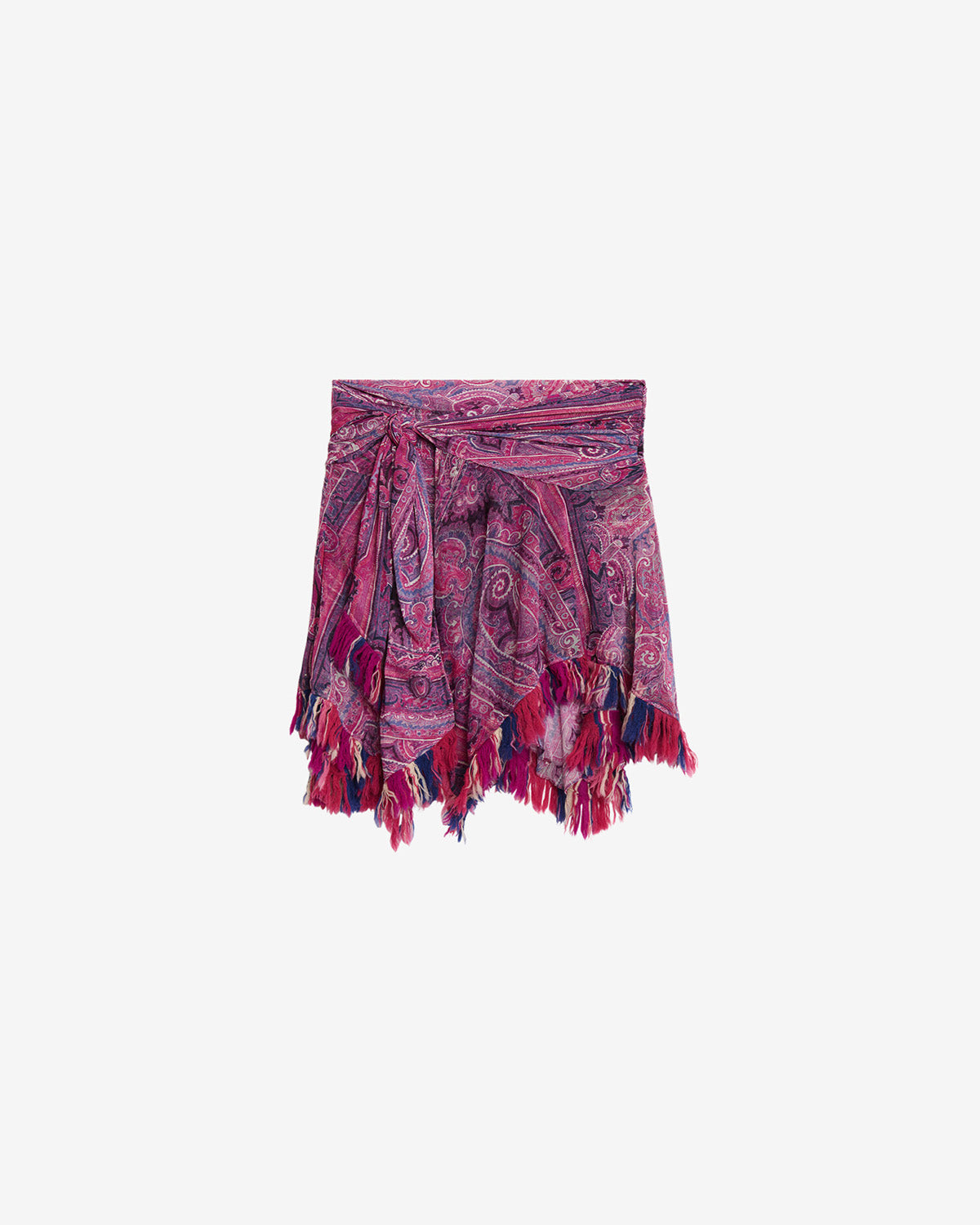 Jupe drapée dova en tulle élastique imprimé - Rose - Woman - 5