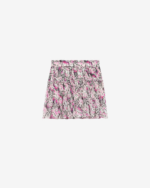 ◆ITZAVIBE◆ ISK0035 Terry Ruffle Skirt Pink ISK003-5 Flirtatious Shimmer Hot Pink Ruffle Skirt | Sassy Shortcake