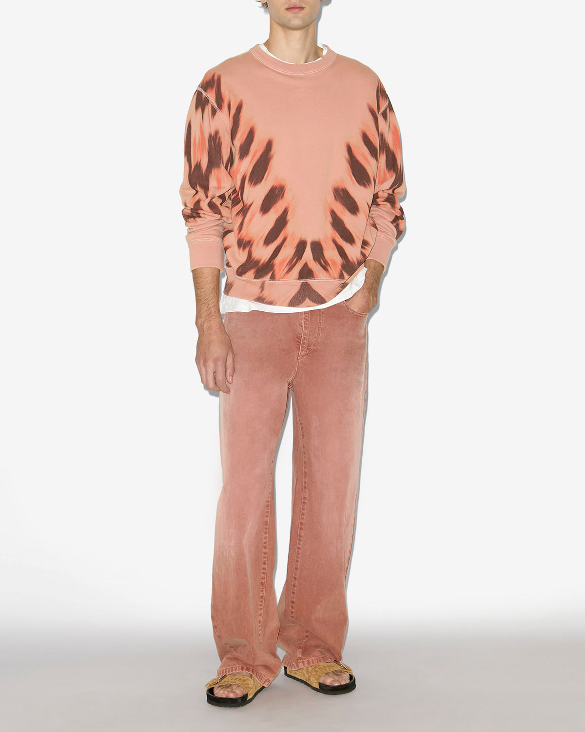 Jameson 데님 와이드 진 - Burnt henna - Man - 1