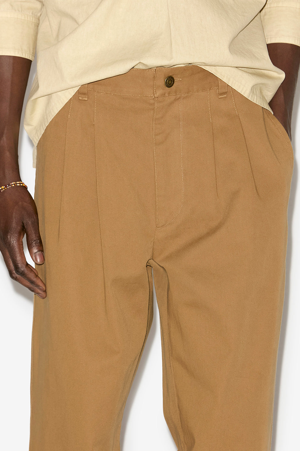 Kostin cotton twill pants - Toffee - Man - 3