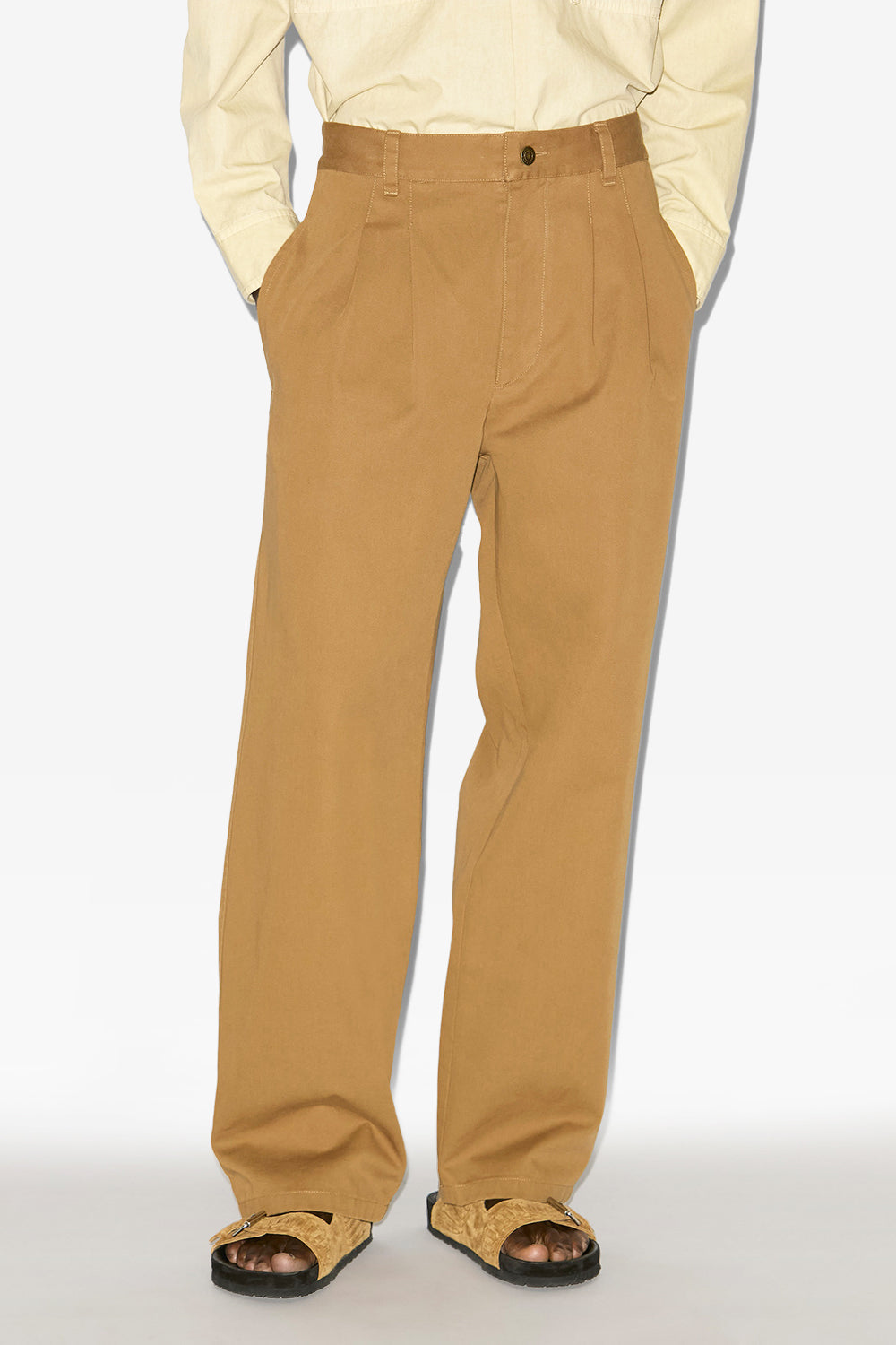 Kostin cotton twill pants - Toffee - Man - 4