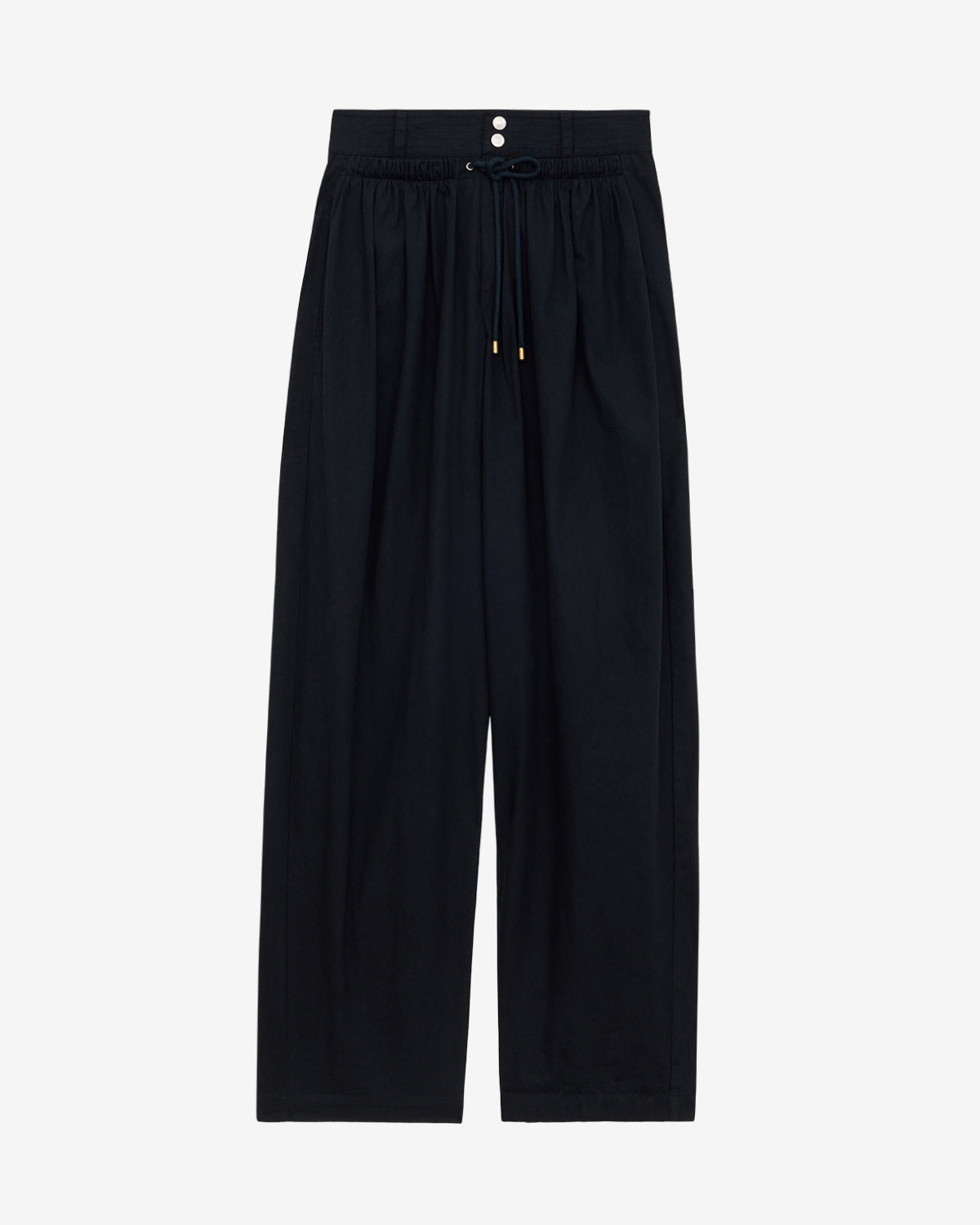 Inaya gathered loose fit pants - Black - Woman - 5
