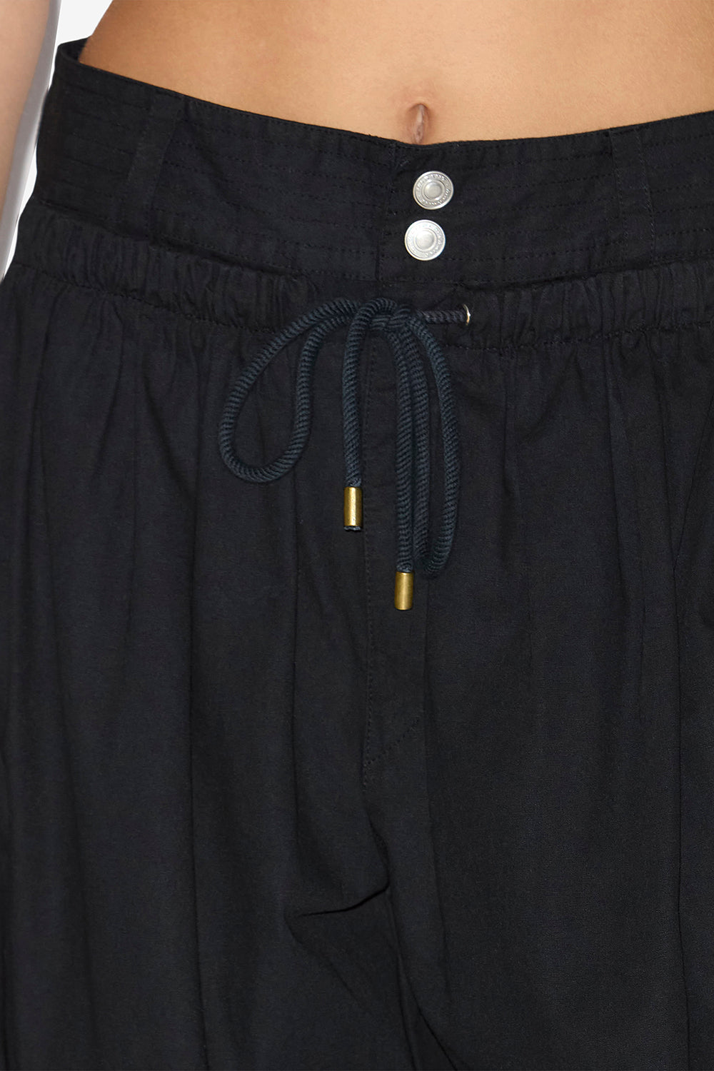 Pantalon loose inaya à fronces - Noir - Woman - 3