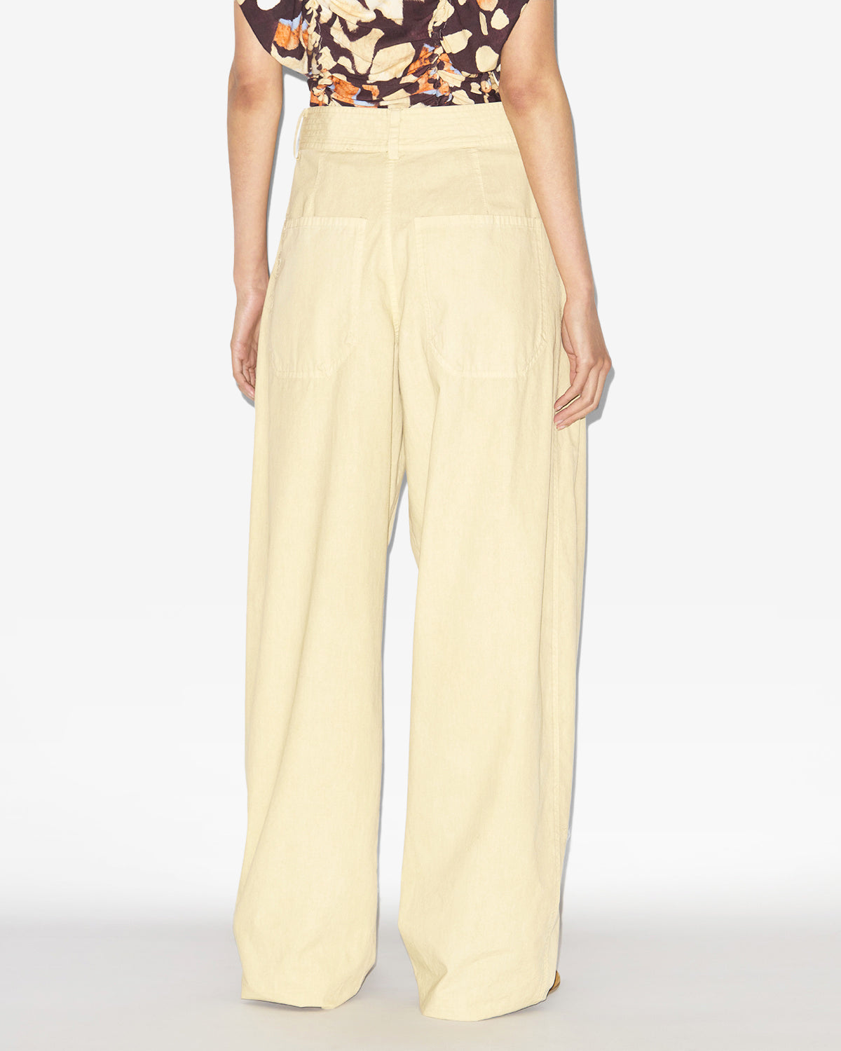 Inaya gathered loose fit pants - Ecru - Woman - 4