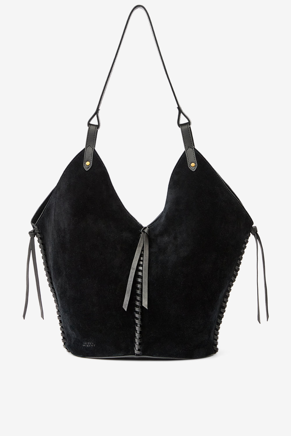 Tote bag tampa aus veloursleder - Schwarz - Woman - 1