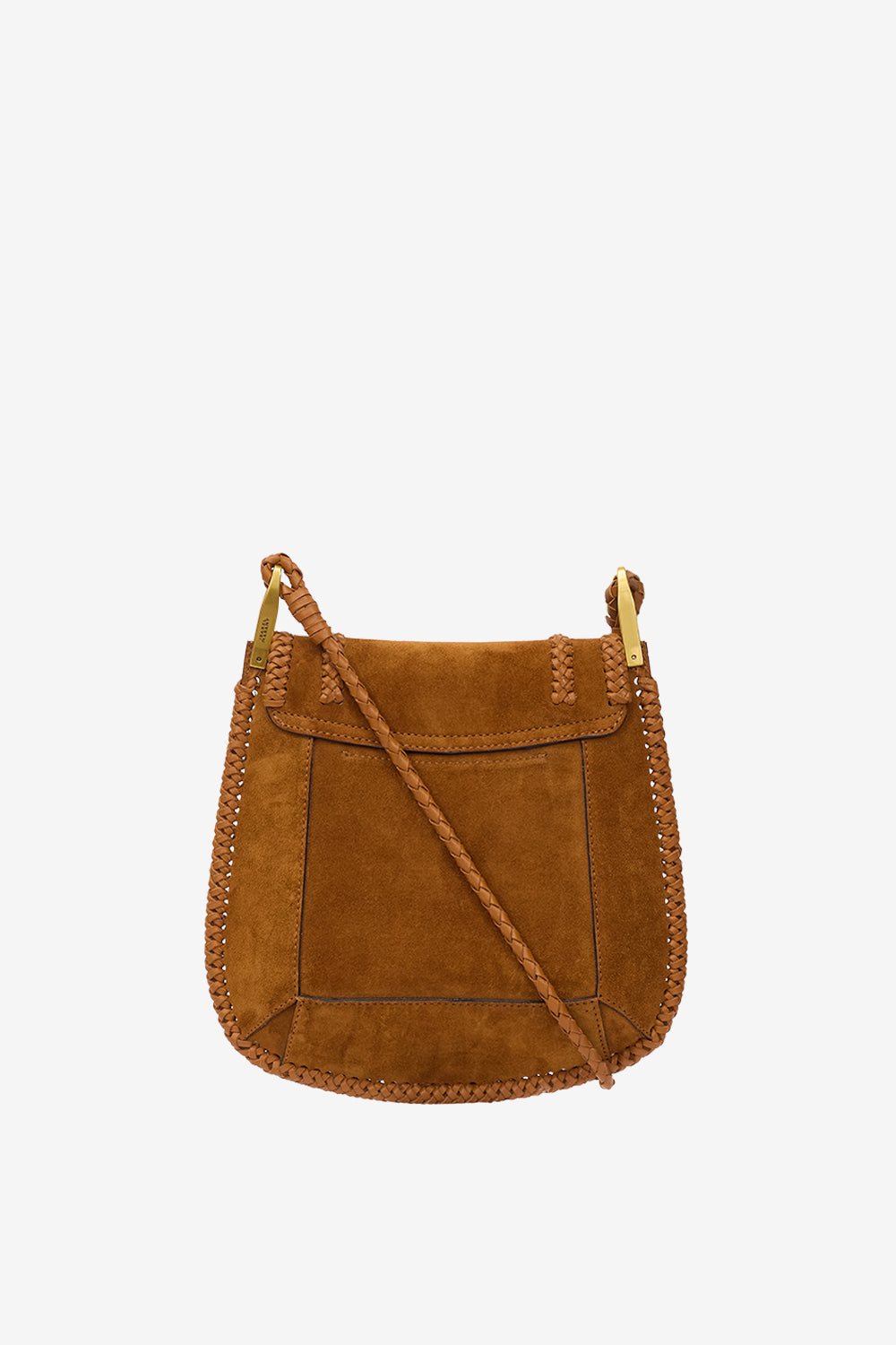 Umhängetasche anahi aus geflochtenem veloursleder - Cognac - Woman - 3