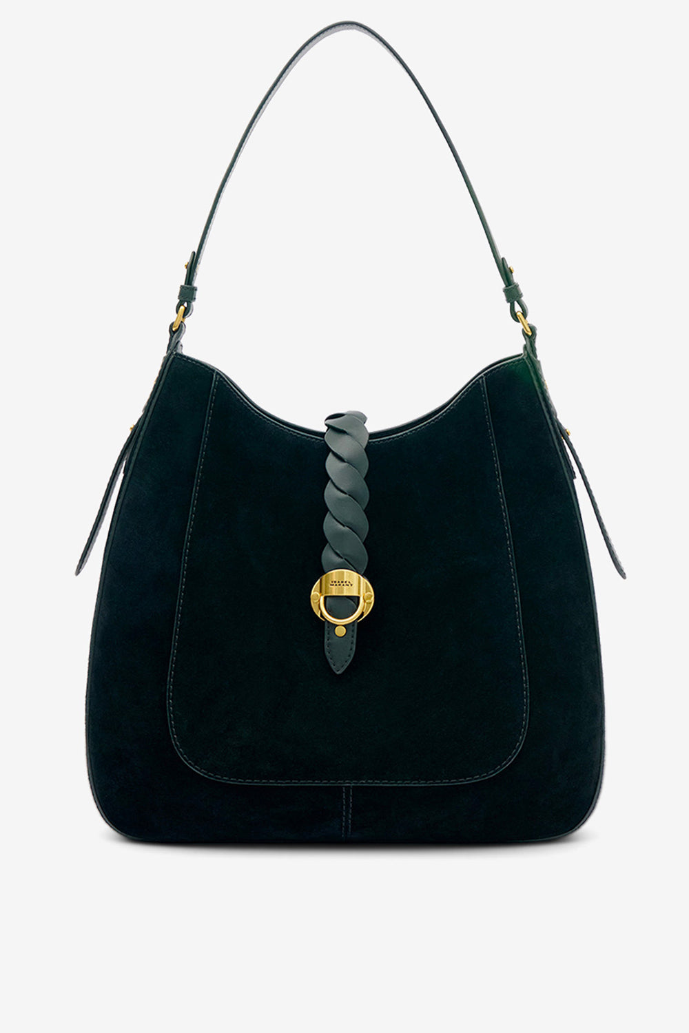 Sac altay hobo en cuir de veau velours - Noir - Woman - 1